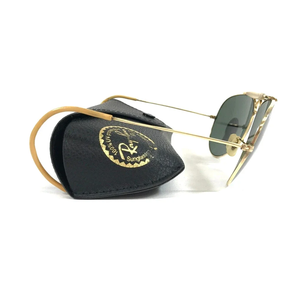 Vintage Ray-Ban Sunglasses B&L 1/10 12K GF Gold Shooter Outdoorsman G-15 Lenses